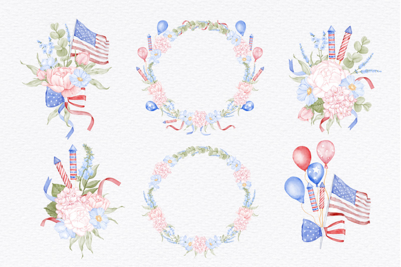 4th-of-july-red-white-blue-flowers-usa-independence-day