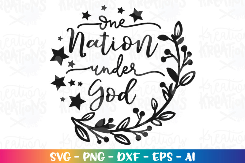 4th-of-july-svg-one-nation-under-god