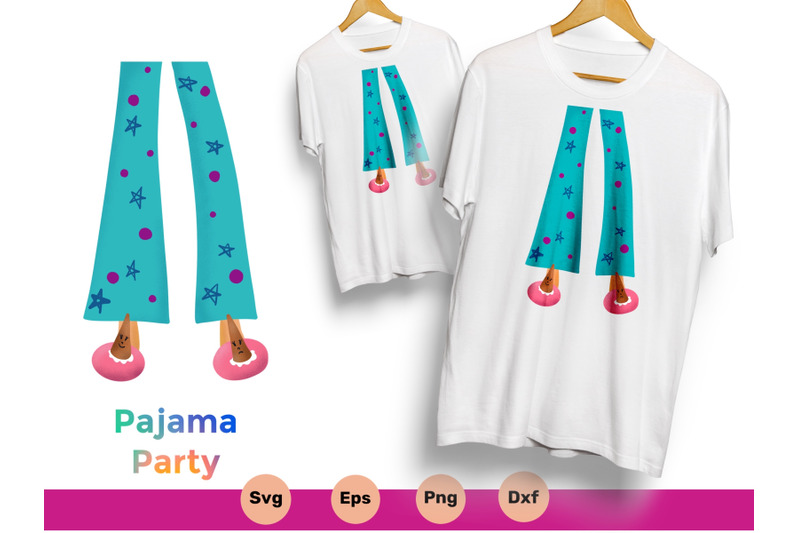 pajama-party-kids-illustration-svg-png-eps-dxf