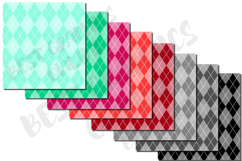 argyle-diamond-digital-papers-argyle-pattern-background-set