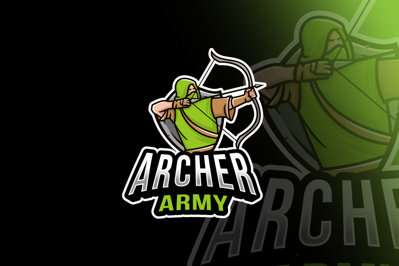 archer-army-esport-logo-template