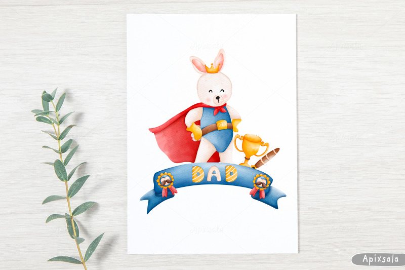 father-039-s-day-cute-animal-dad-watercolor