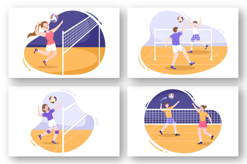 15-volleyball-player-cartoon-illustration