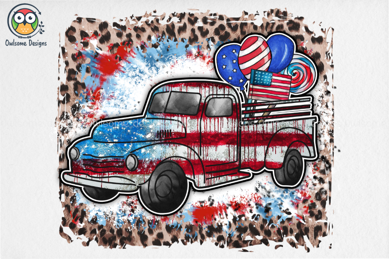 american-car-sublimation-design