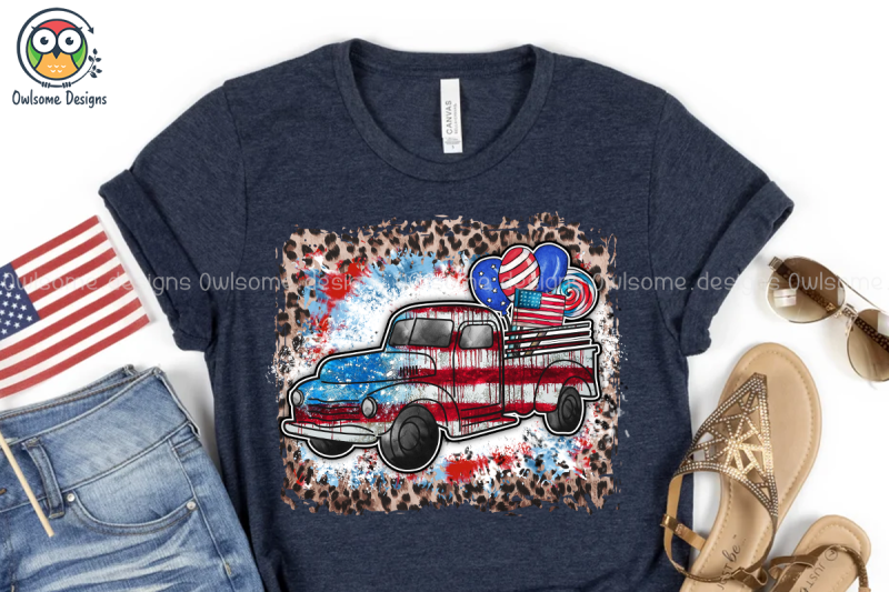 american-car-sublimation-design