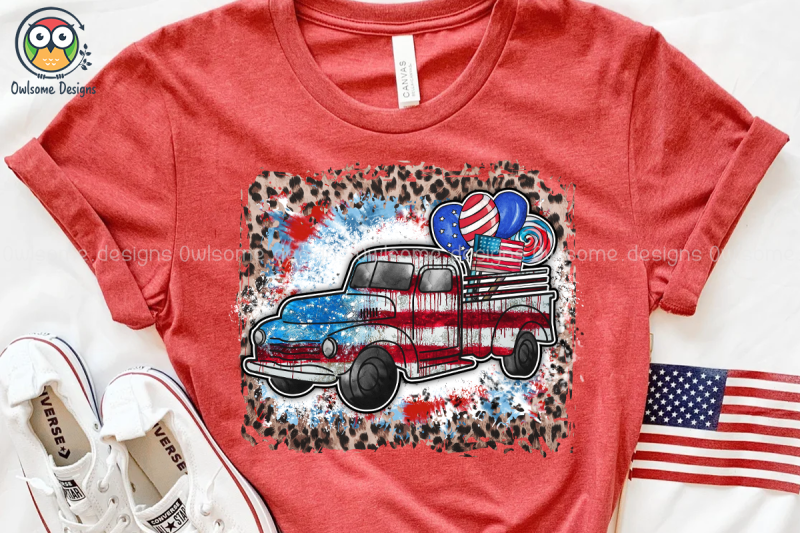 american-car-sublimation-design