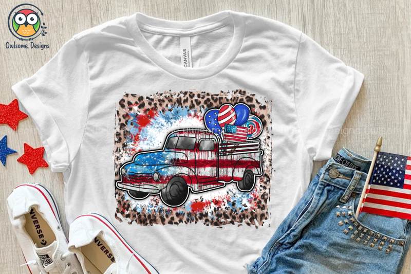 american-car-sublimation-design