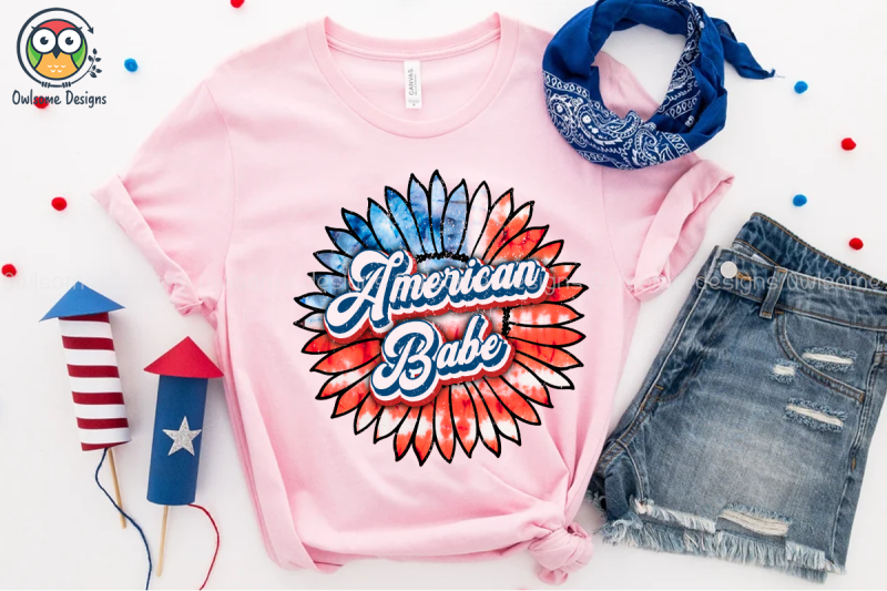 american-babe-sublimation-design