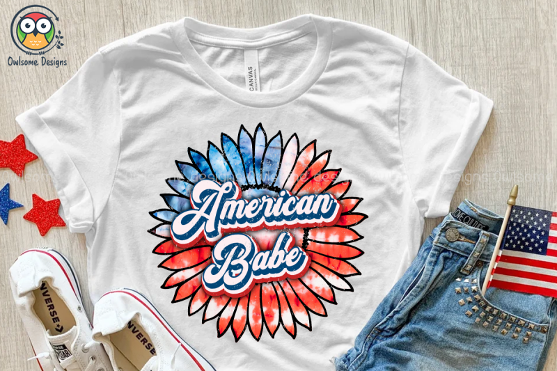 american-babe-sublimation-design