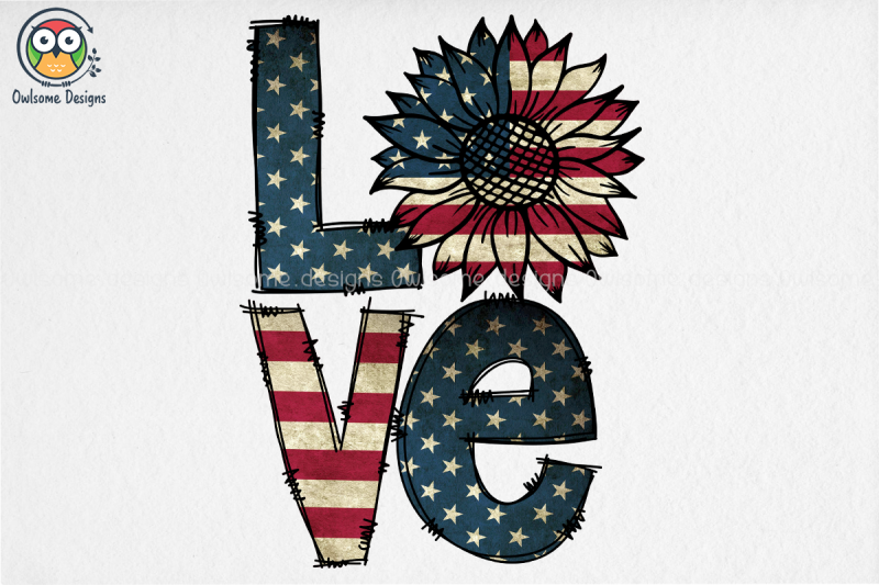 american-love-sublimation-design