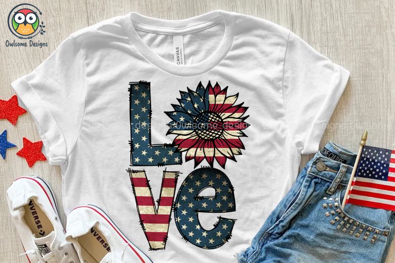 american-love-sublimation-design