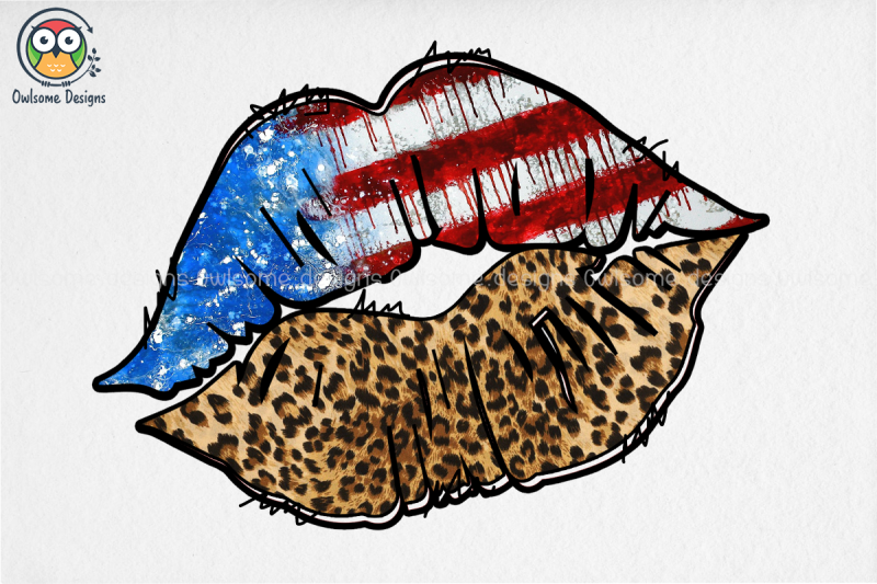 american-lips-sublimation-design