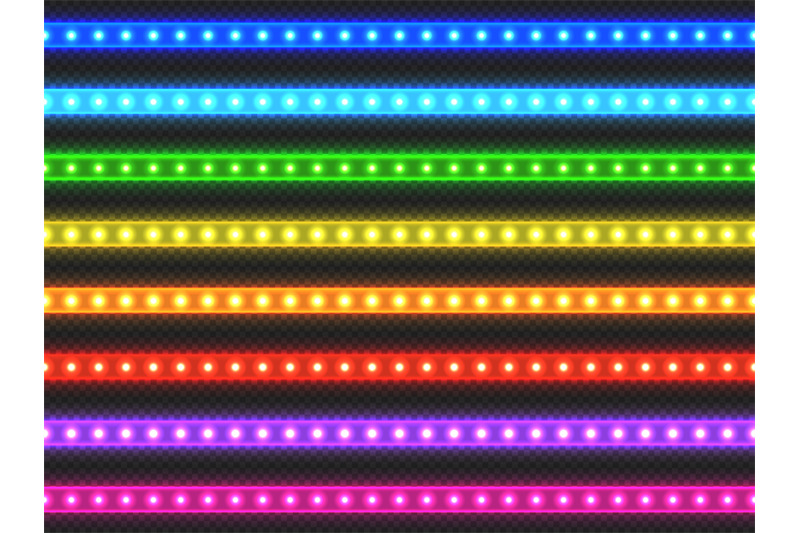 led-light-strip-realistic-colorful-ribbon-with-glowing-effect-green