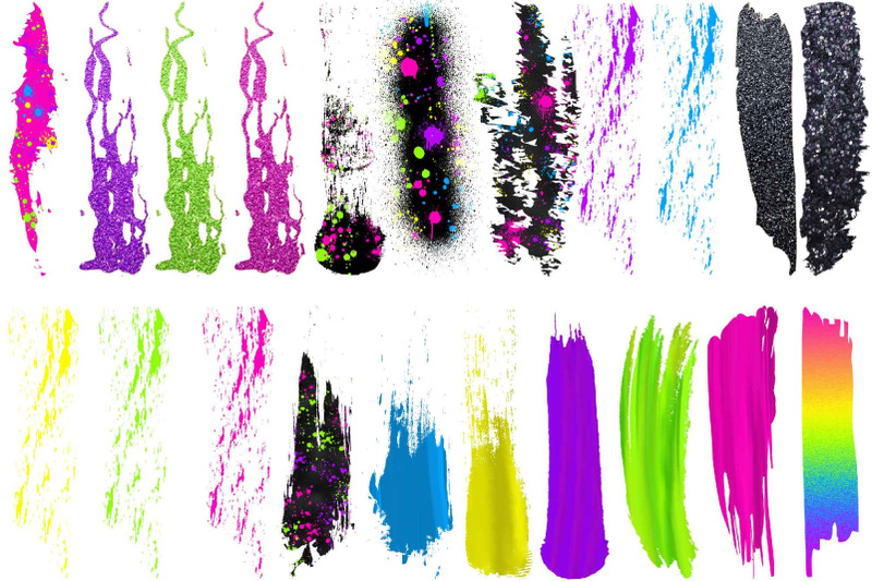 neon-brush-strokes-clipart-png-colorful-paint-splatters