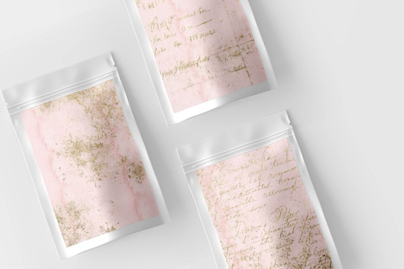 watercolor-pink-and-gold-papers