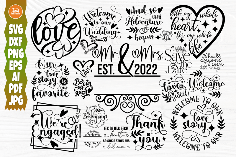 wedding-svg-bundle-mr-and-mrs-svg-bridesmaid-svg