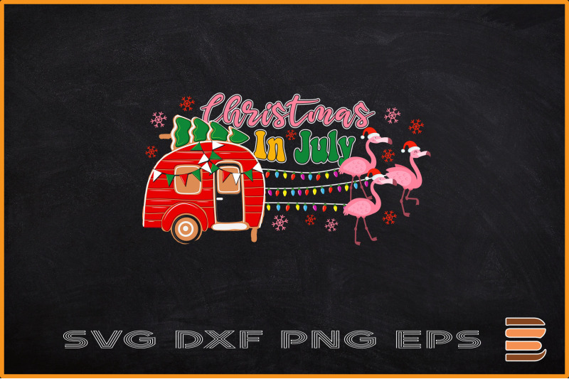 camper-christmas-in-july-flamingo