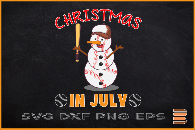 baseball-snowman-chistmas-in-july