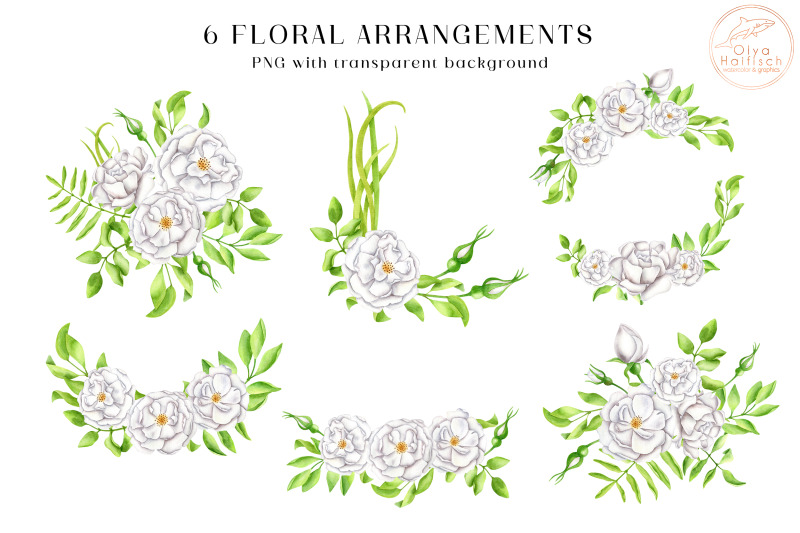 watercolor-white-flowers-and-greenery-clipart-floral-bouquets-png