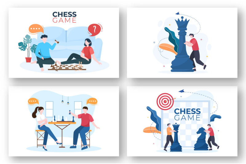 13-chess-board-game-cartoon-illustration