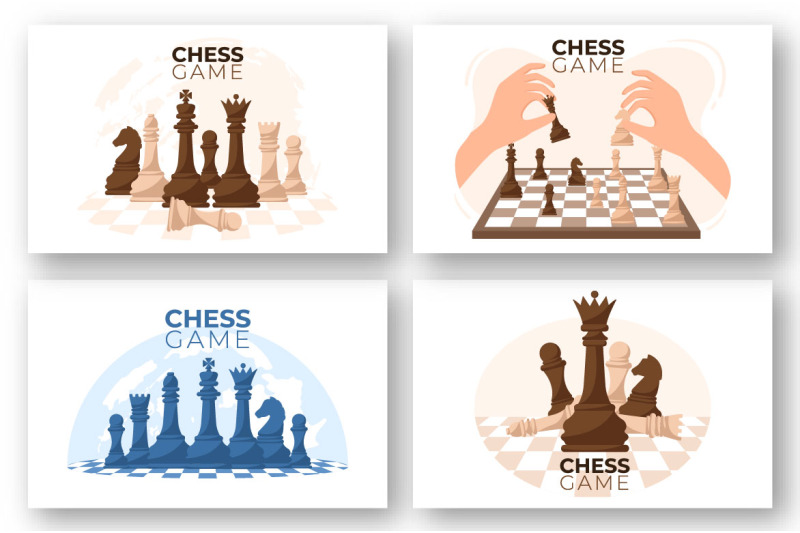 13-chess-board-game-cartoon-illustration