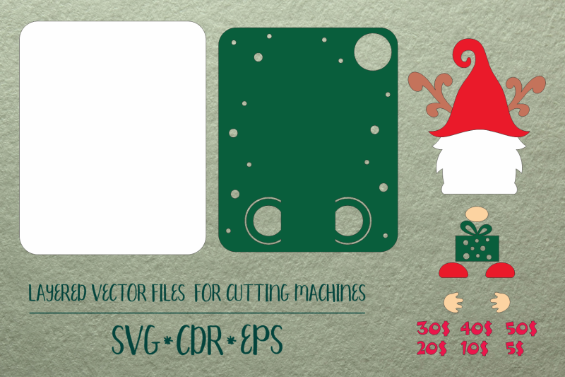 gnome-christmas-card-money-holder-template