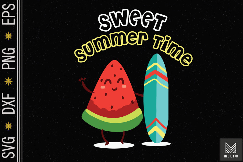 sweet-summertime-watermelon-surfing