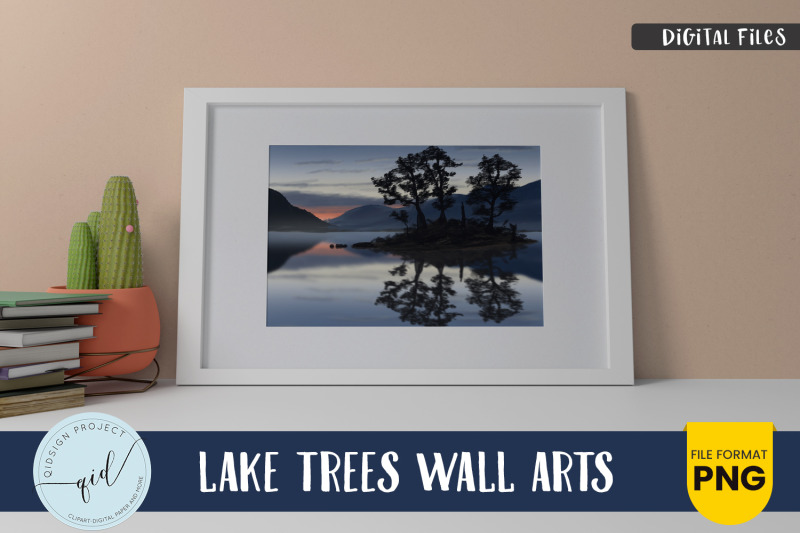 lake-trees-wall-arts-illustration