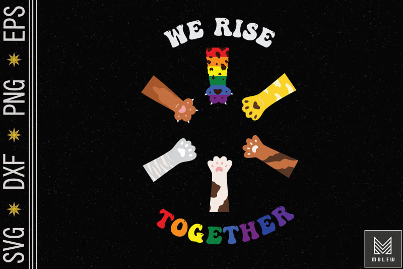 we-rise-together-lgbt-pride-cat-paw