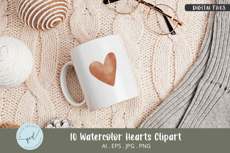 watercolor-hearts-clipart-10-variations