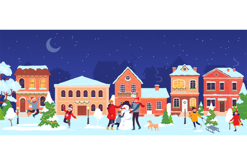 christmas-town-old-city-street-with-people-celebrating-christmas-and