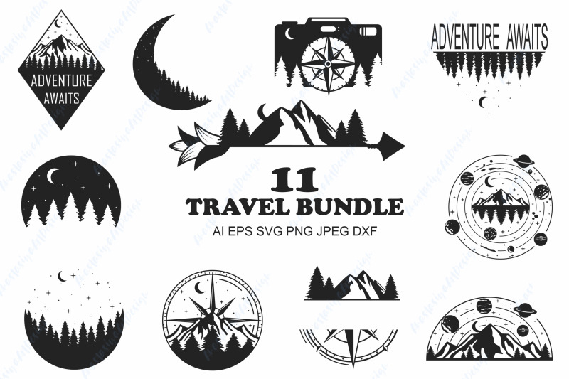 camping-bundle-travel-svg-bundle-nature-svg-outdoor-dxf