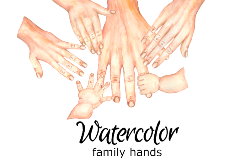 watercolor-family-hands-custom-portrait