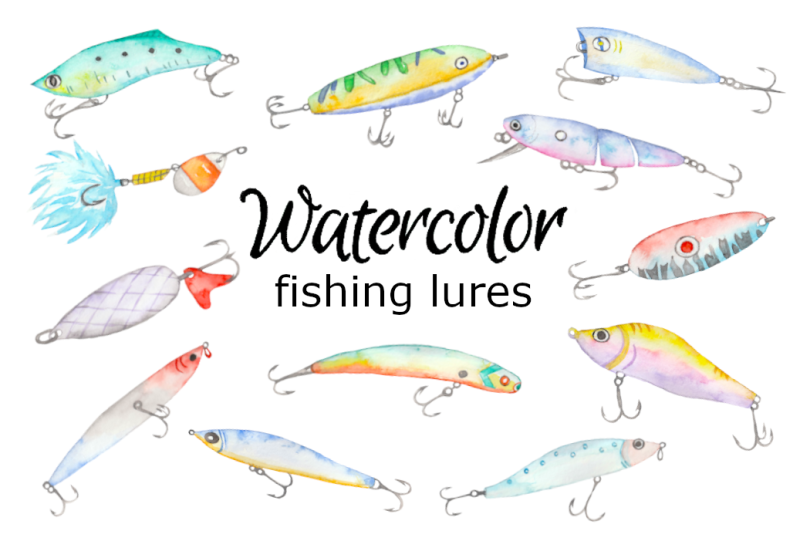 watercolor-fishing-lures-clipart-fish-father-039-s-day