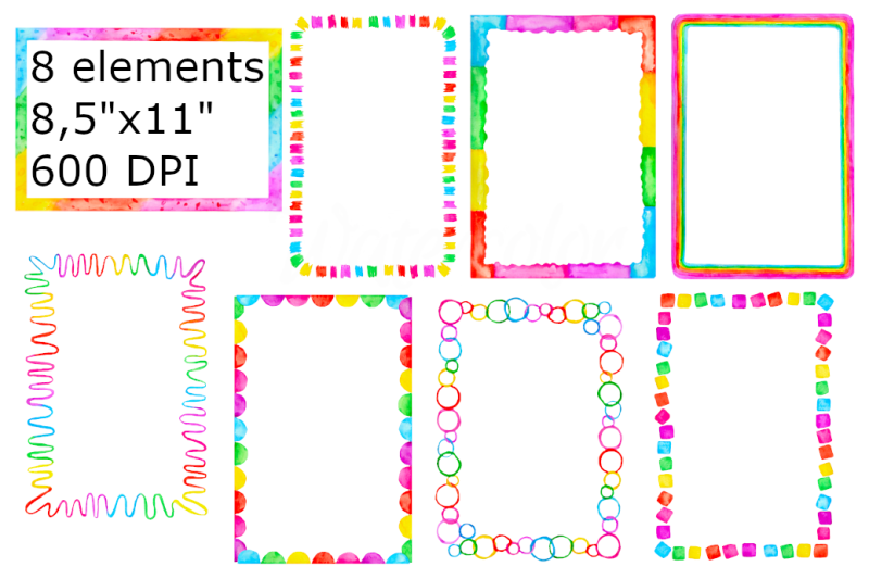 watercolor-rainbow-frame-clipart-border