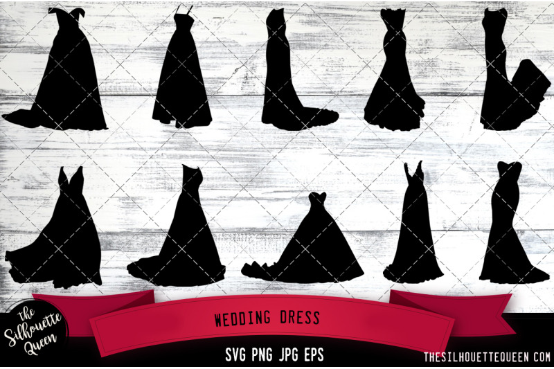 wedding-dress-silhouette-vector