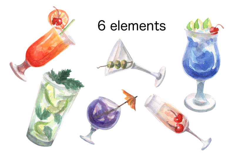 watercolor-cocktail-clip-art