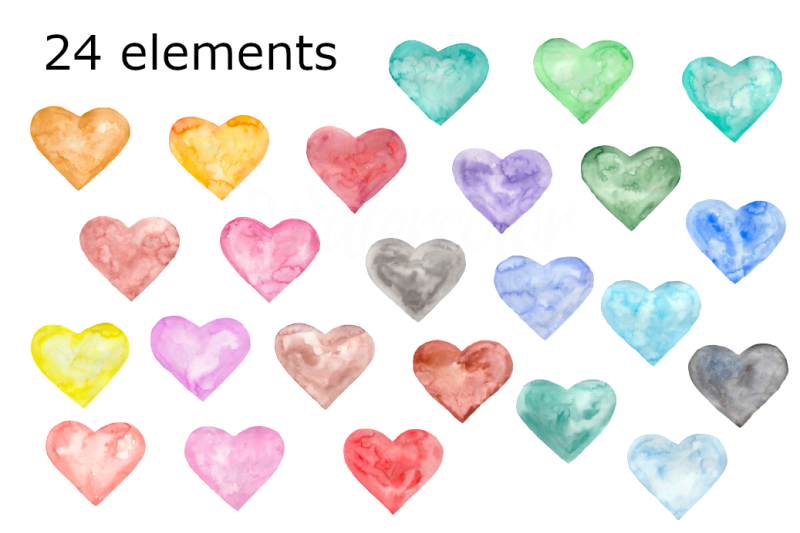 colorful-hearts-clipart