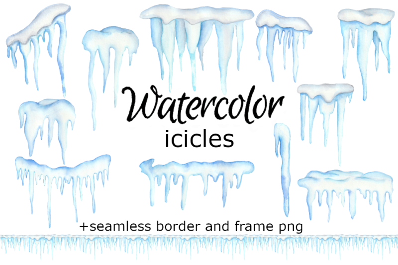 icicles-watercolor-clipart