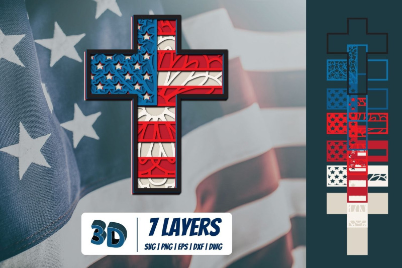 3d-american-cross-svg