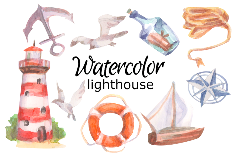 lighthouse-watercolor-clipart