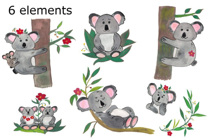 koala-watercolor-clip-art