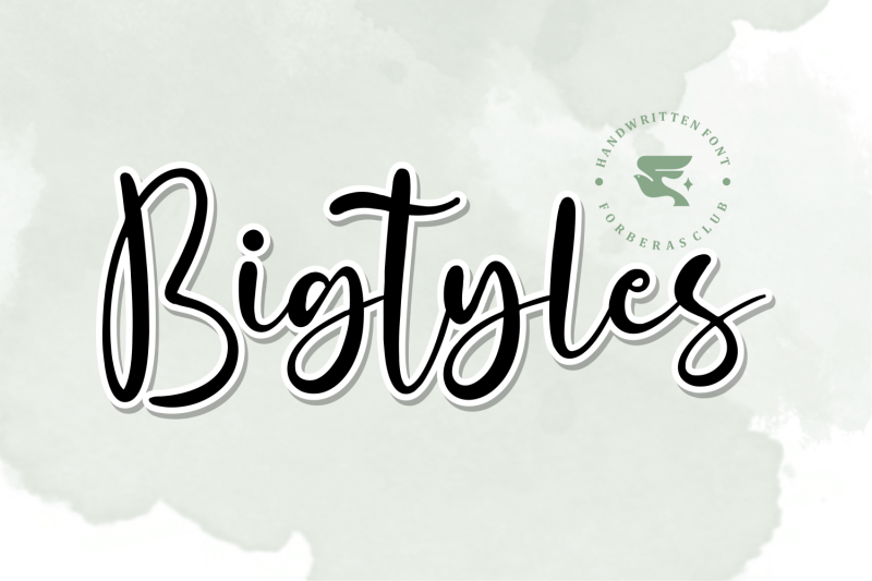 bigtyles-handwritten-font
