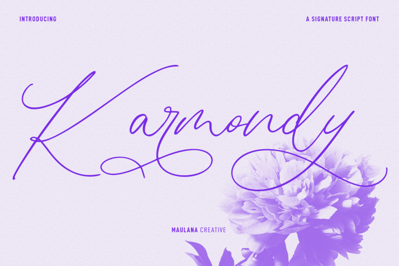 karmondy-signature-script-font