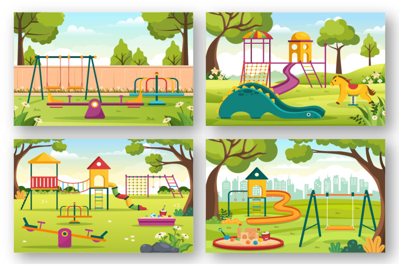 17-children-playground-cartoon-illustration