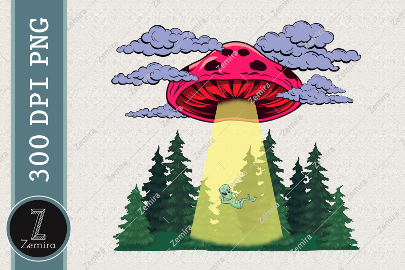 mushroom-alien-psychedelic-space-ufo-png