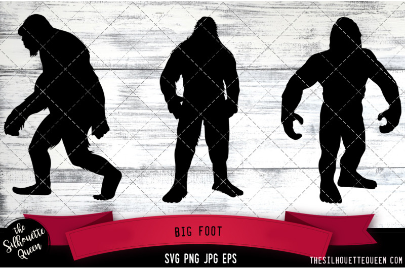 big-foot-silhouette-vector