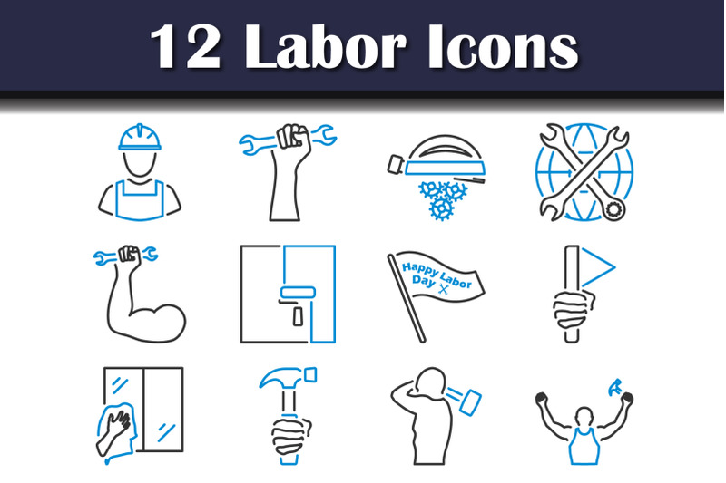 labor-icon-set