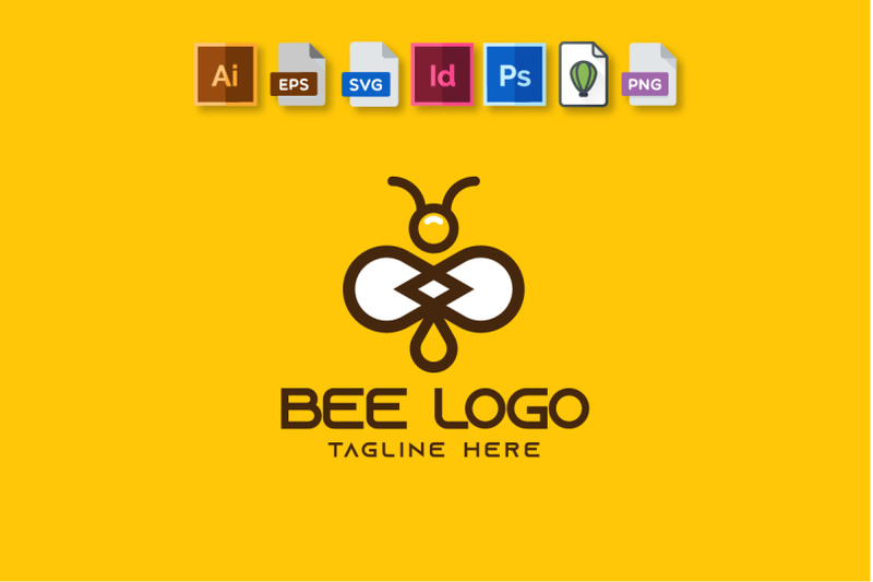 bee-logo-minimalist-template