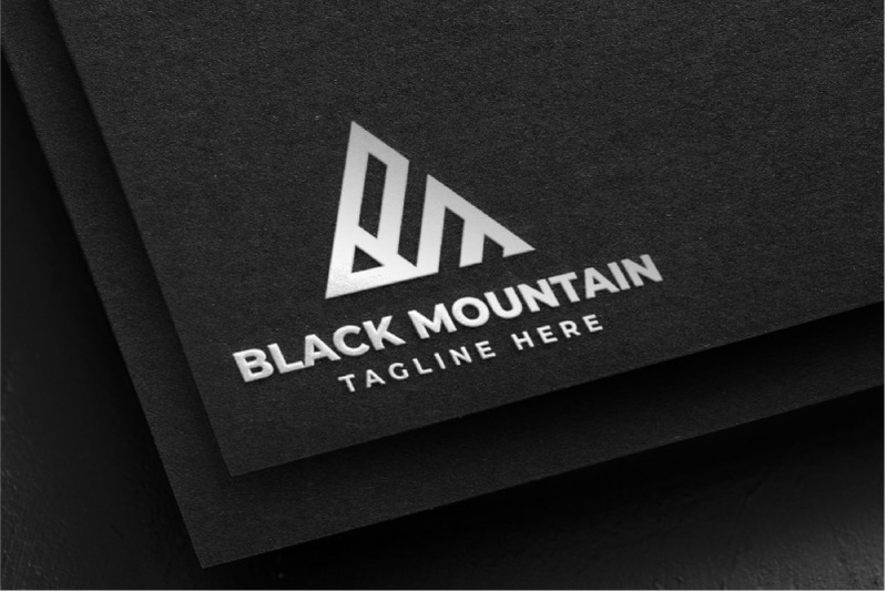 black-mountain-minimalist-logo-template